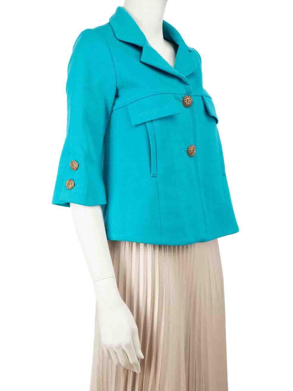 CONDITION is Good. Minor wear to jacket is evident. Light wear to the exterior with a small section of the fabric at the back shoulder appearing to have been repaired. Some damage to composition label is also seen on this used Smythe designer resale