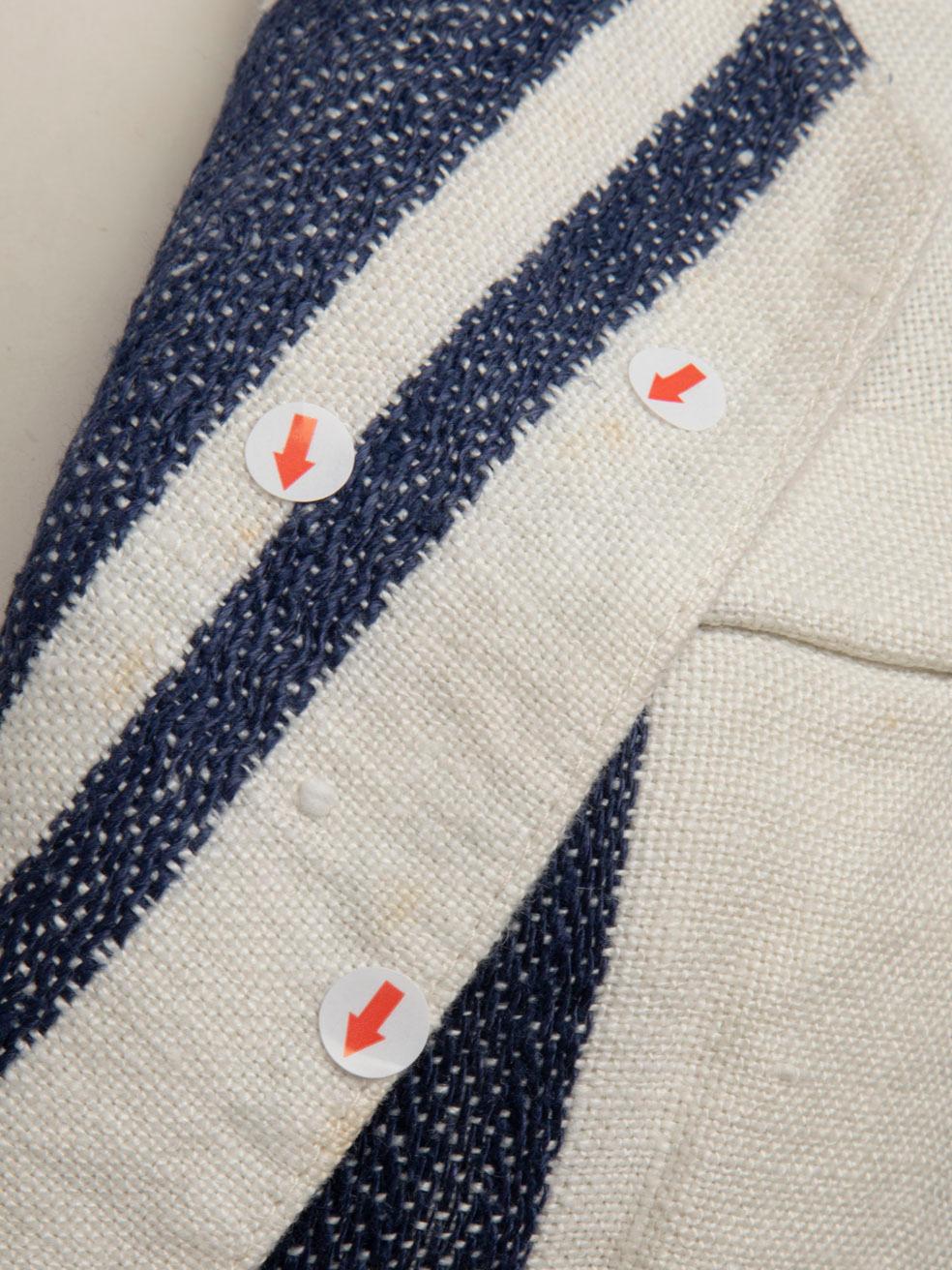 Smythe Blazer monopetto a righe in lino, taglia M. in vendita 5