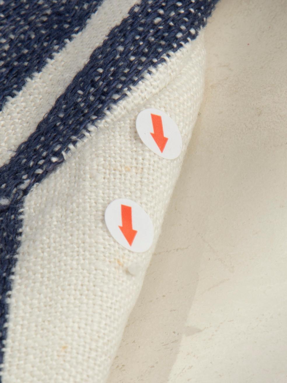 Smythe Blazer monopetto a righe in lino, taglia M. in vendita 4