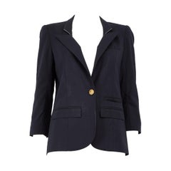 Smythe Marineblauer maßgeschneiderter einreihiger Blazer Größe S
