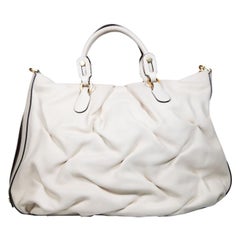 Used Smythson Beige Leather Medium Handbag