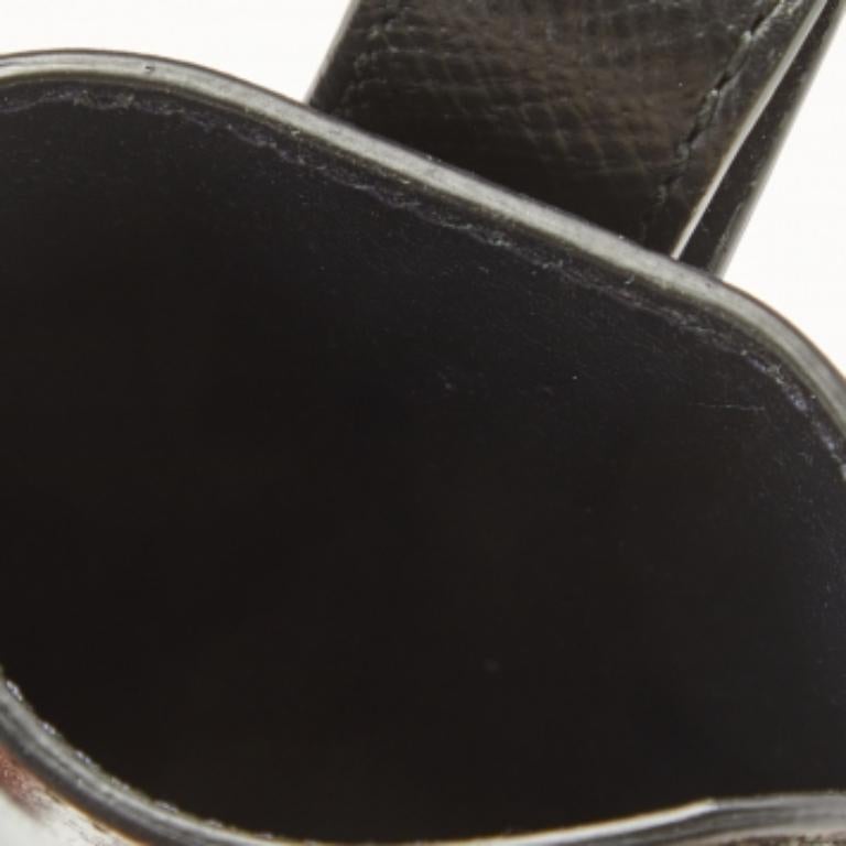 Nero Cover per telefono in pelle nera Smythson in vendita