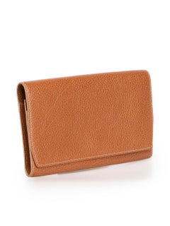 Smythson Brown Leather Travel Wallet