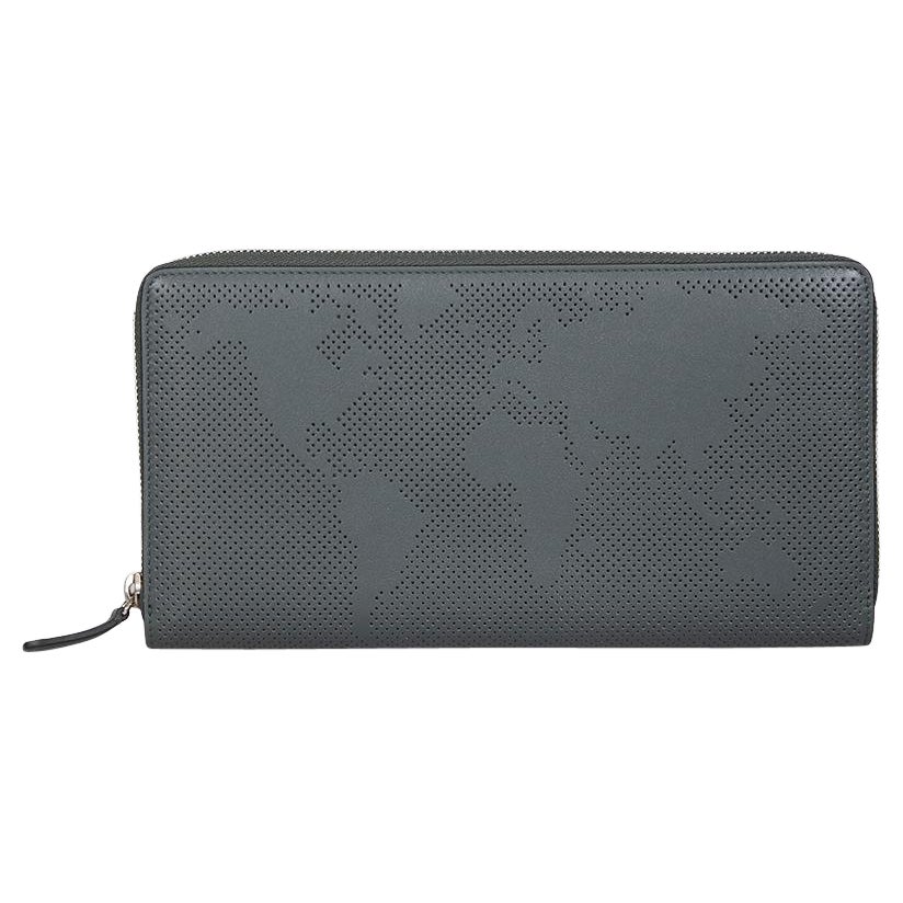 Portafoglio da viaggio Smythson in pelle verde scuro in vendita