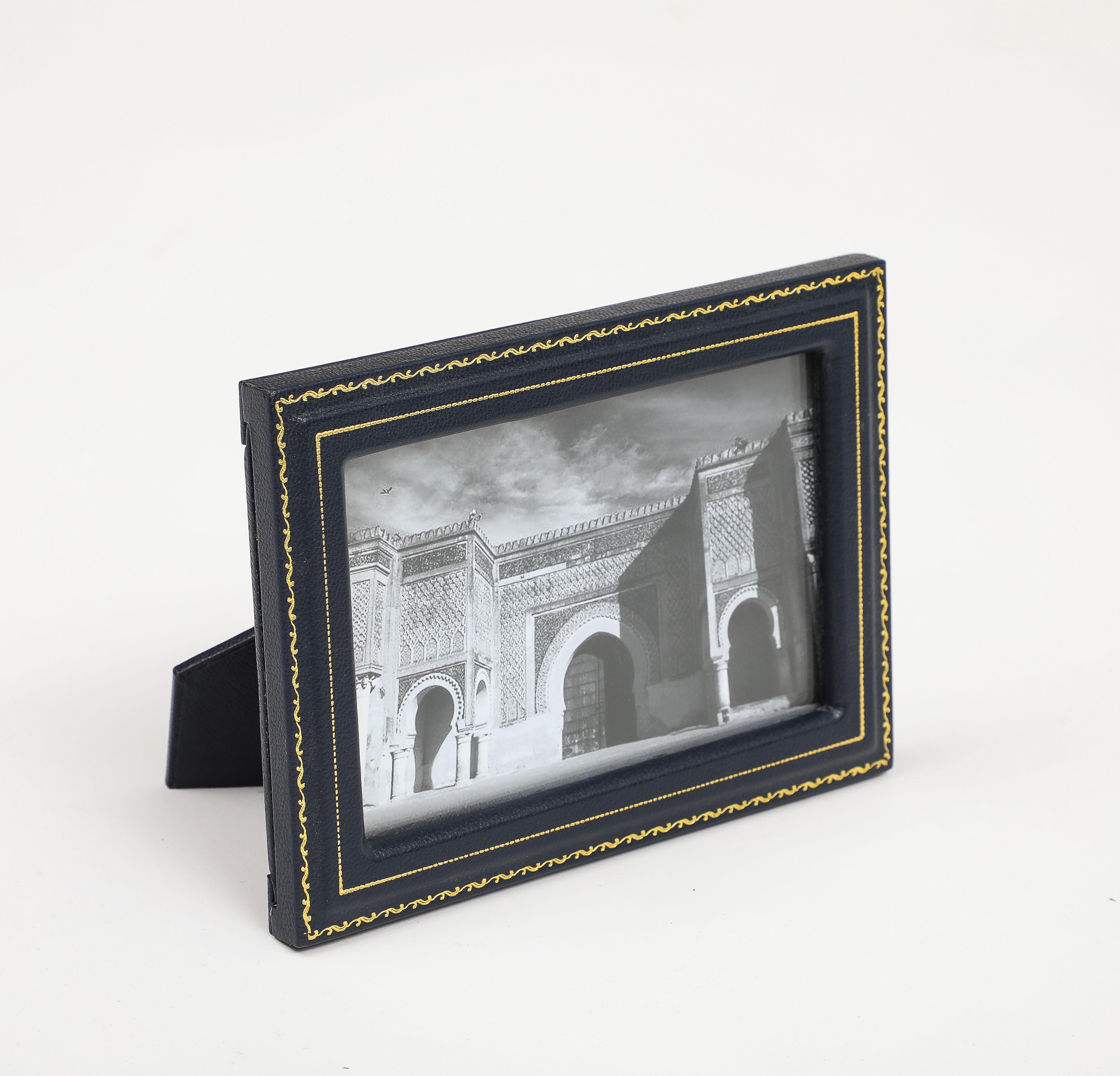 Smythson English Leather Picture Frame For Sale 3