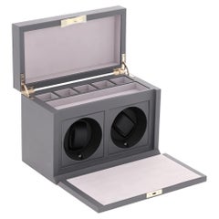 Smythson Grosvenor Leather Rotary Watch Box