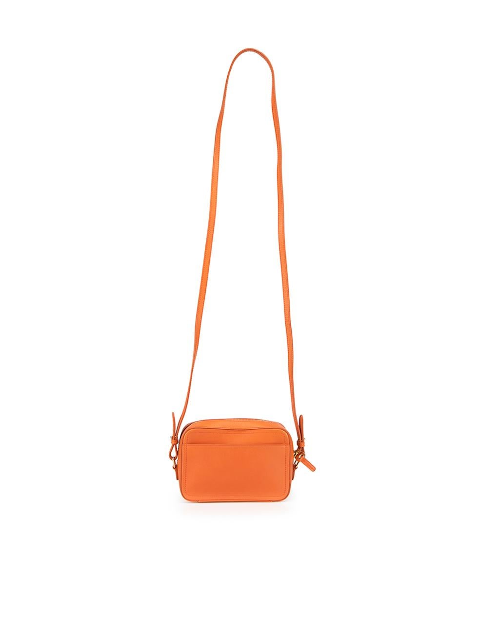 Women's Smythson Orange Leather Crossbody Bag For Sale