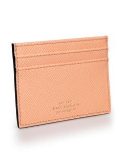 Smythson Salmon Pink Leather Cardholder