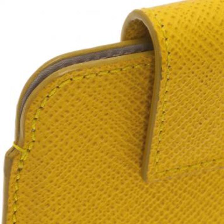 Donna Custodia per telefono in pelle gialla Smythson in vendita