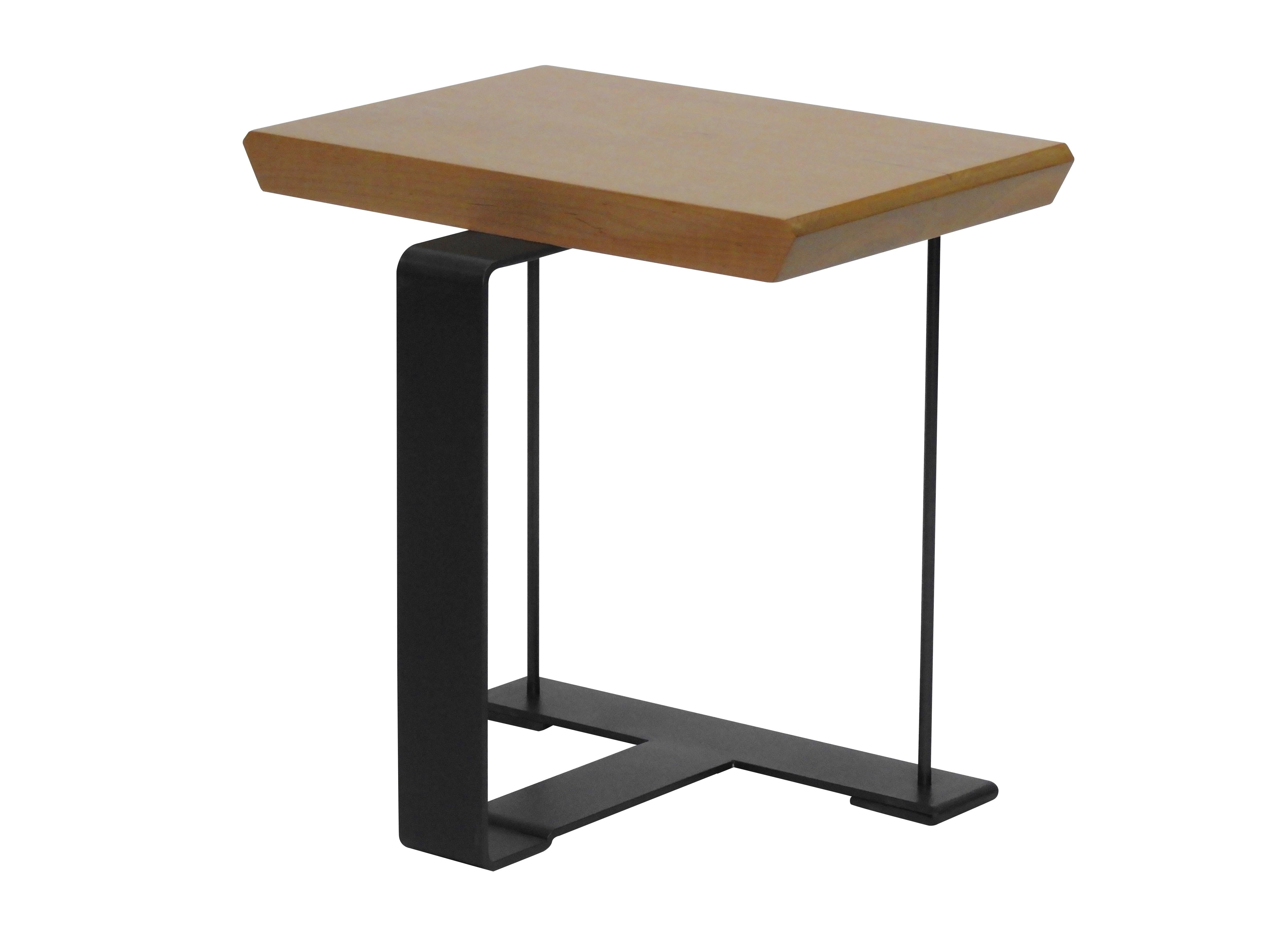 Tisch „SN3“ aus Holz und Metall in der Art von Pierre Chareau (Moderne) im Angebot