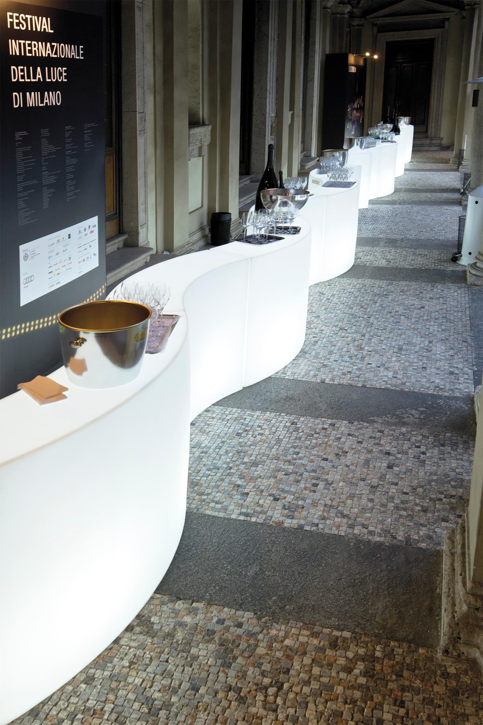 Italian Snack Bar Counter by Giò Colonna Romano For Sale