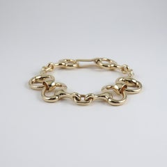 Snaffle Bit Bracelet 9k Yellow Gold