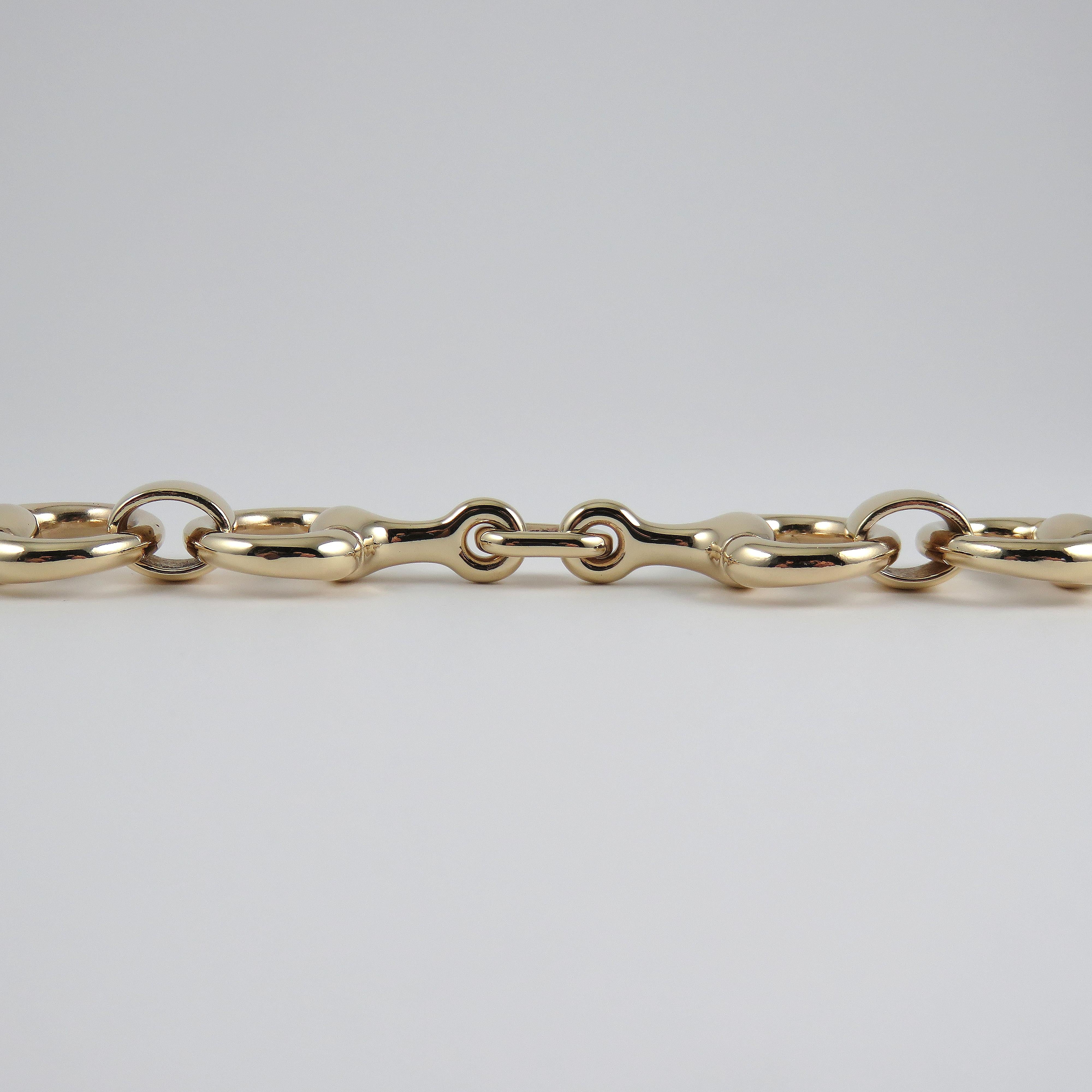 Women's Snaffle Bit Bracelet 9k Yellow Gold For Sale