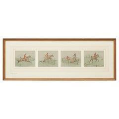 Snaffles Fox Hunting Print 'Landing His Wager' (en anglais)