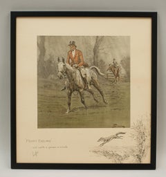 Snaffles Fox Hunting Print 'Merry England'