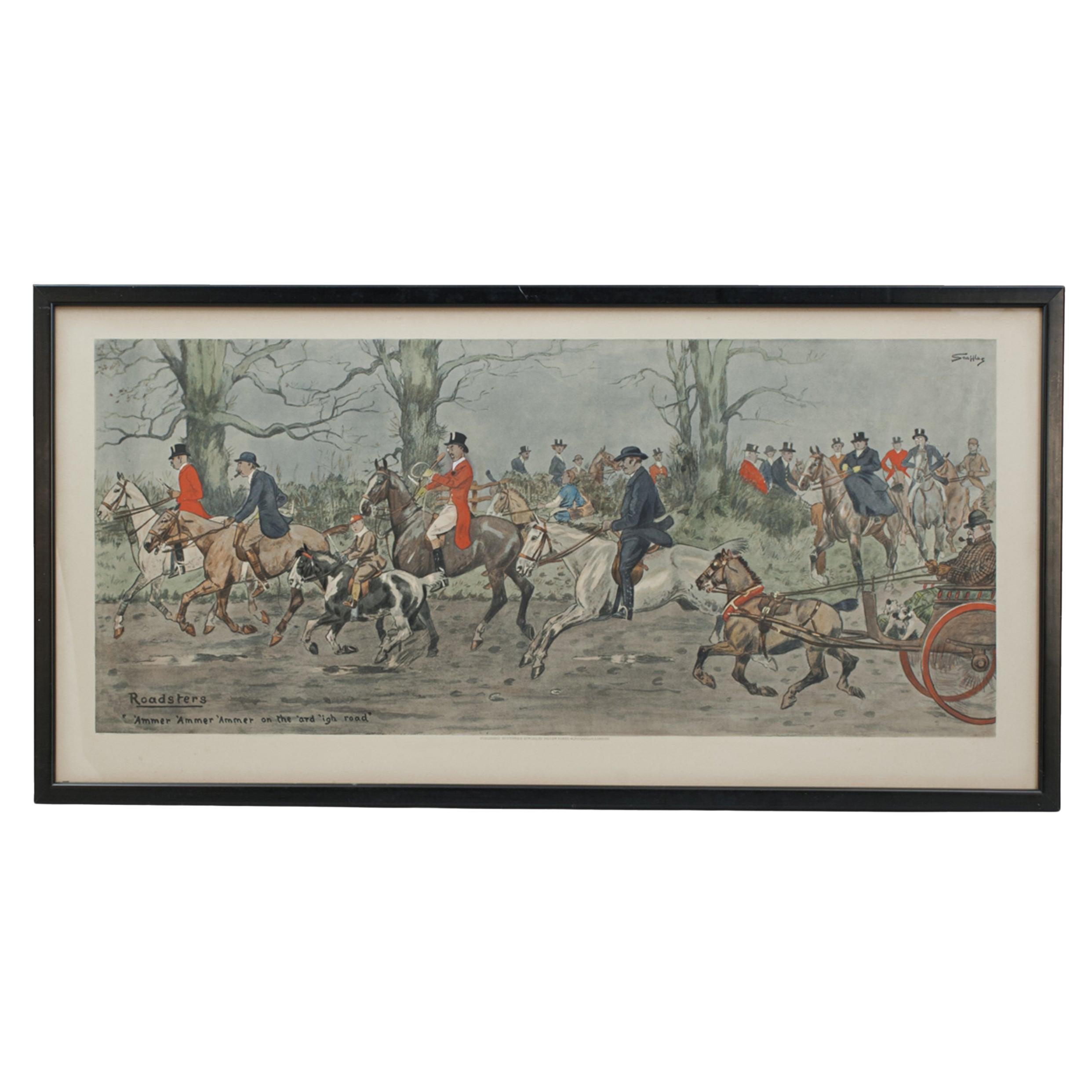 Snaffles Fox Hunting Print, Roadsters
