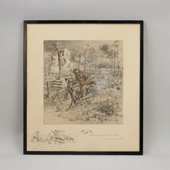 Stampa Snaffles, stampa militare della Prima Guerra Mondiale, il 'D. A.'.