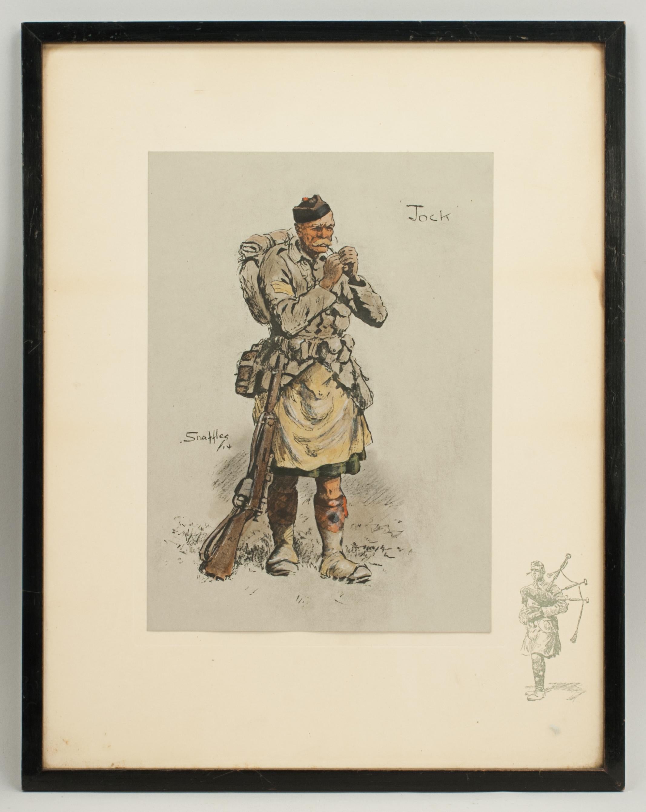 Snaffles WW I Military Print 'jock' 3