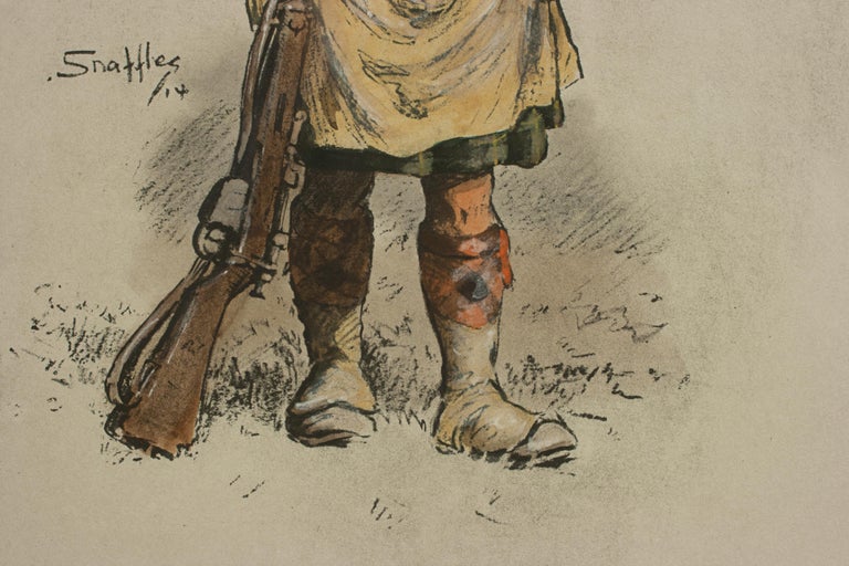 Snaffles WW I Military Print 'jock' For Sale 1