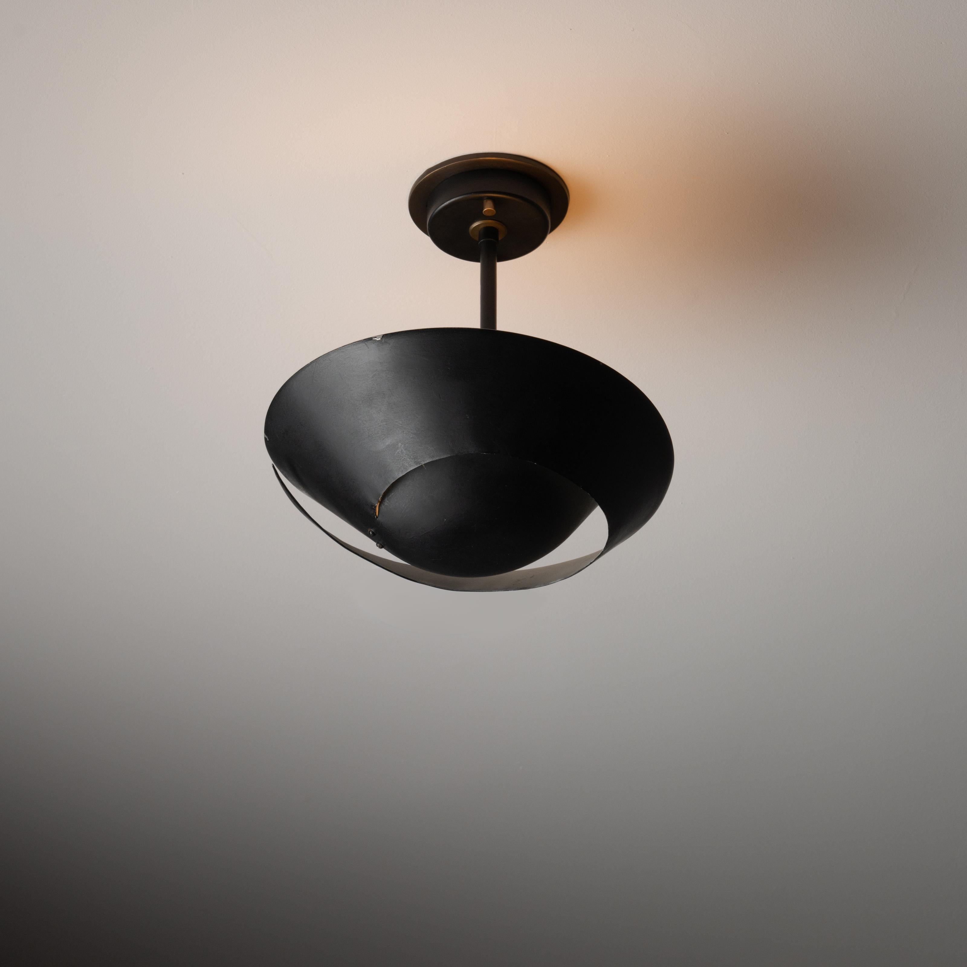 Snail Ceiling Light by Serge Mouille In Fair Condition For Sale In Los Angeles, CA