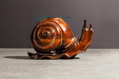 'Snail' Coffee or Side Table by Federico Armijo, 1960s Spain, Signed