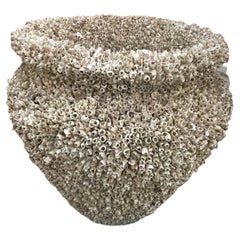 Snail Covered Composition Stone Pot, Italy, 1950s
