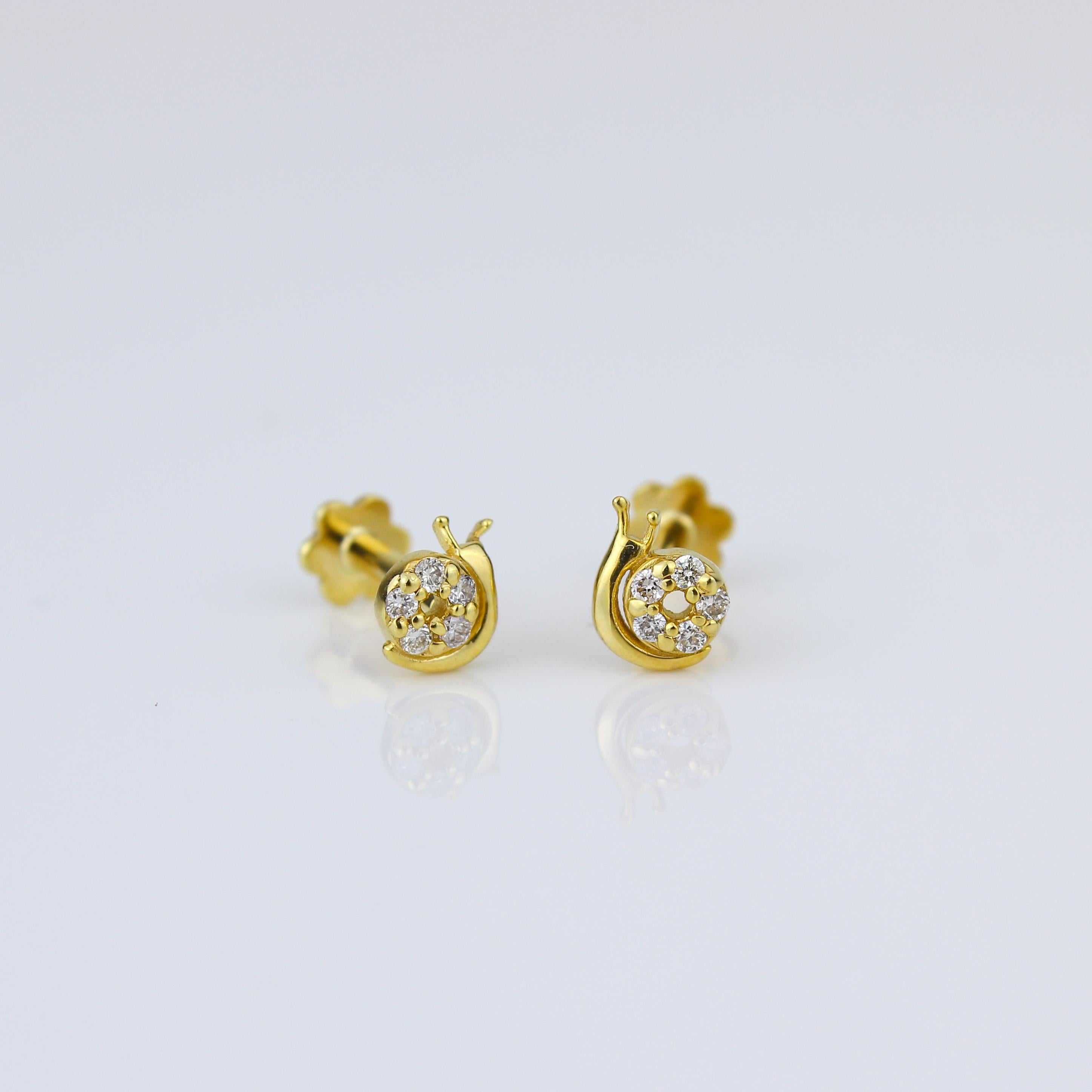 gold earrings for girls child