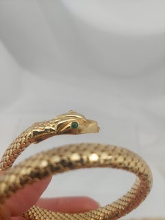 Snake 14KT Wrap Bracelet
