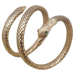 Snake 14KT Wrap Bracelet
