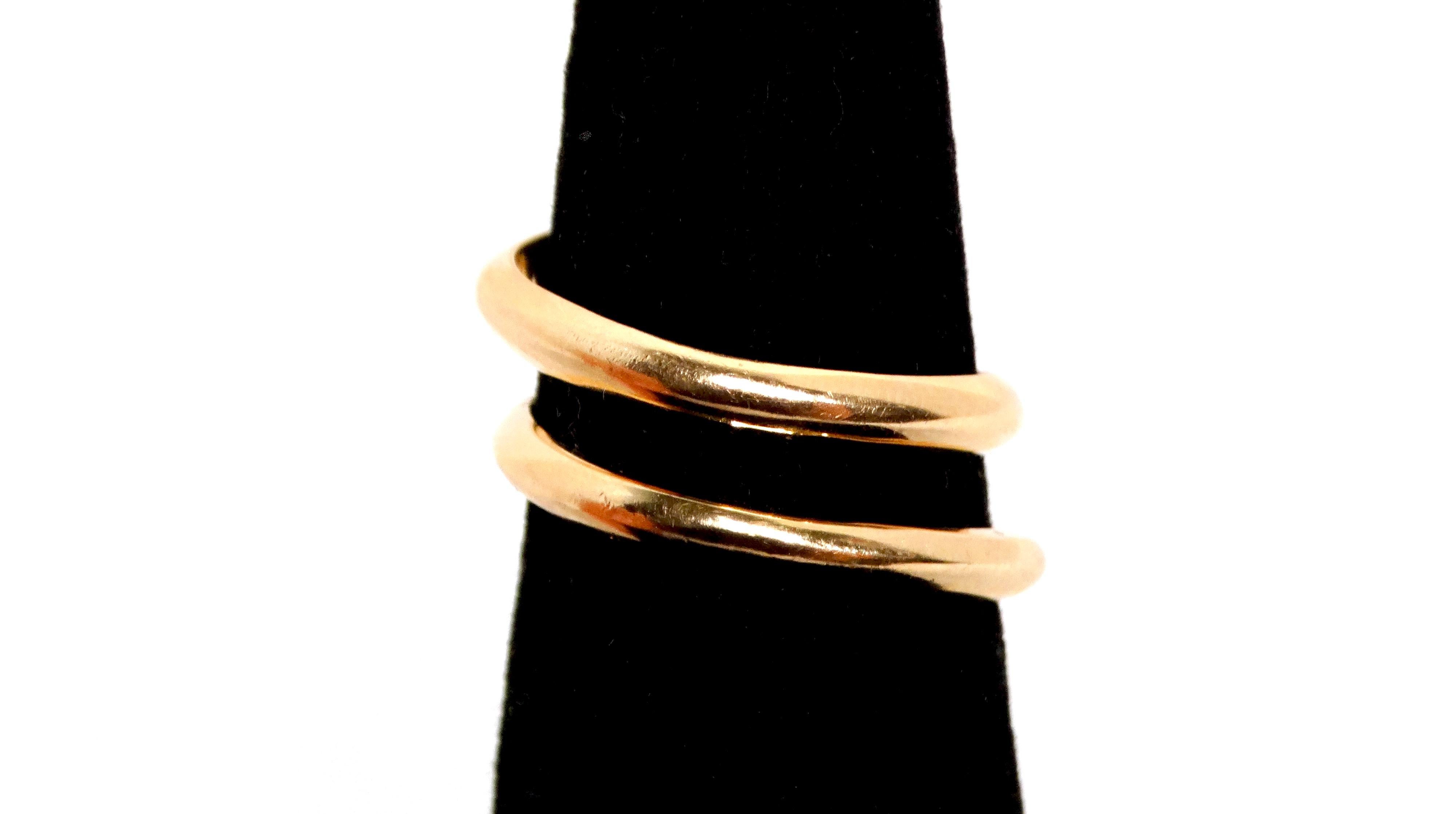 Snake 18k Gold Ring With Emeralds & Diamonds 3