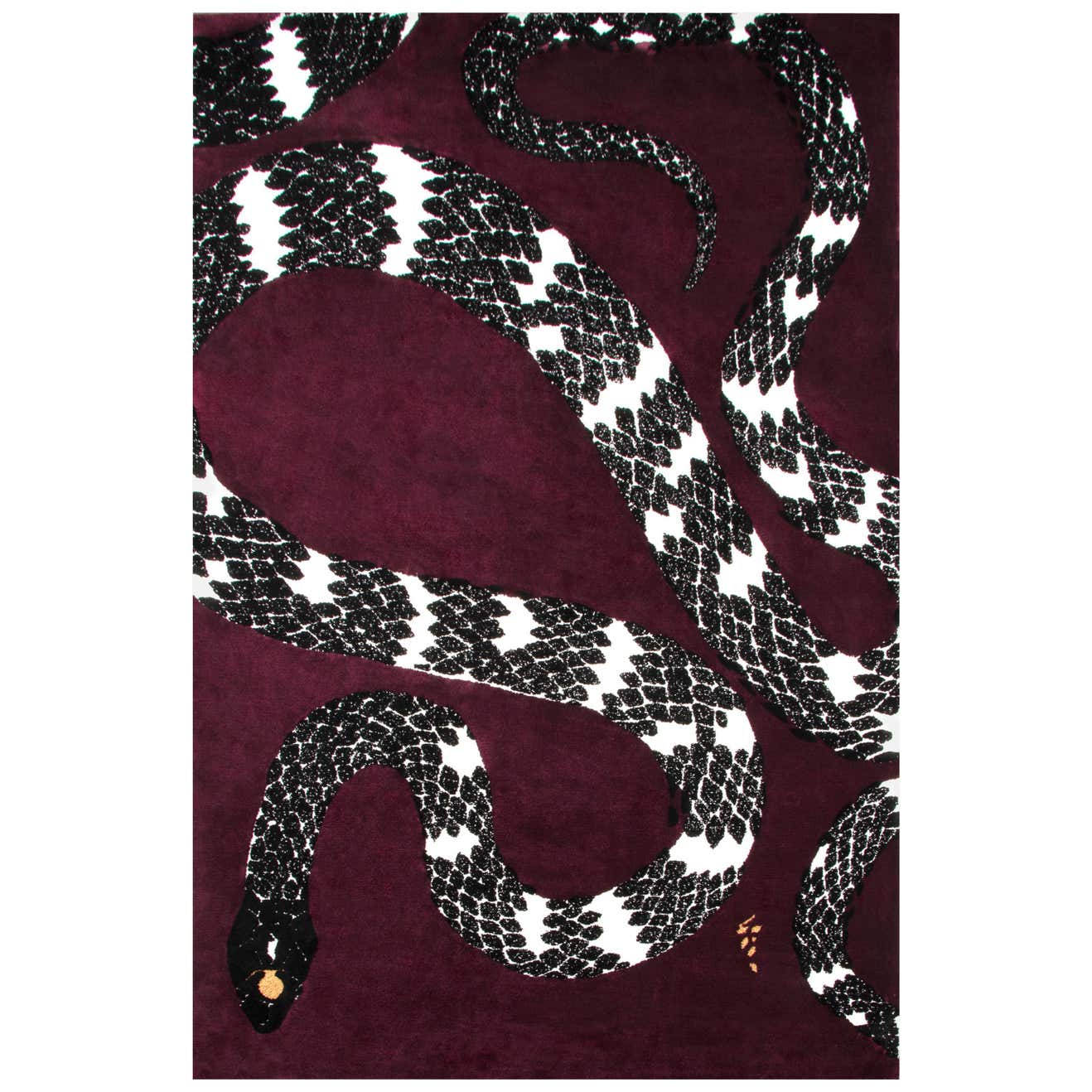 Snake 8 Rug in Hand Tufted Wool and Botanical Silk by Rug'Society For ...