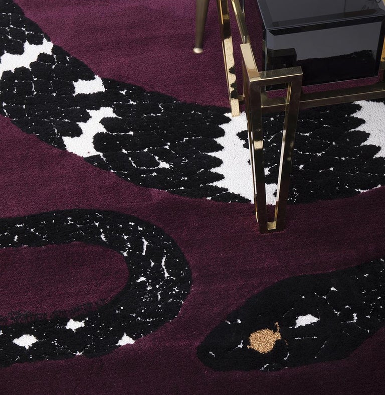 Snake 8 Rug in Hand Tufted Wool and Botanical Silk by Rug'Society For ...