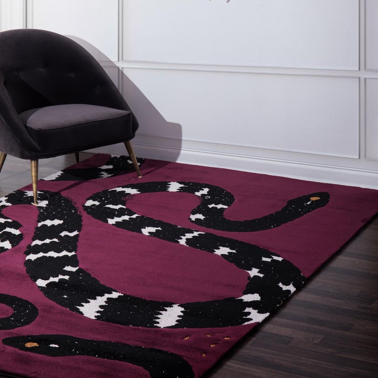 Snake 8 Rug in Hand Tufted Wool and Botanical Silk by Rug'Society For ...