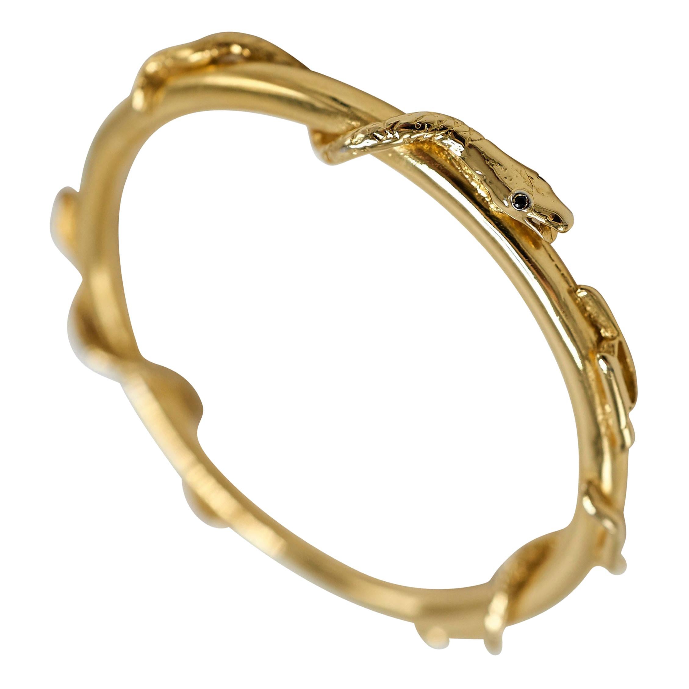 Pulsera brazalete serpiente Esmeralda Zafiro Rubí