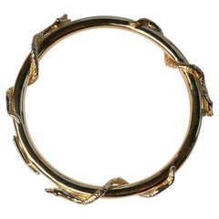 Bracciale a serpente con zaffiro blu, smeraldo e rubino - J Dauphin