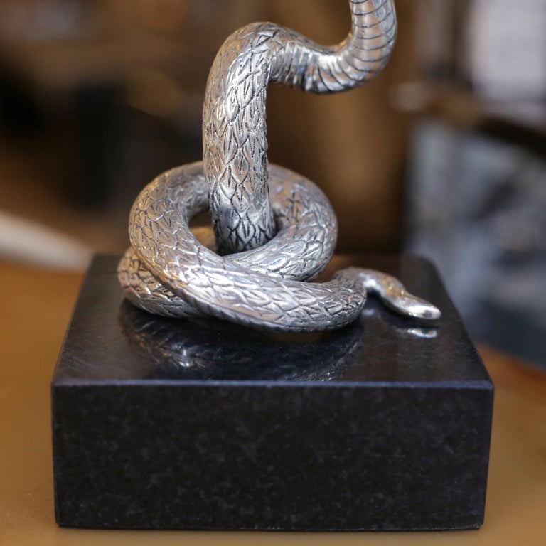 Snake Bowl Antique SilverPlated For Sale at 1stdibs