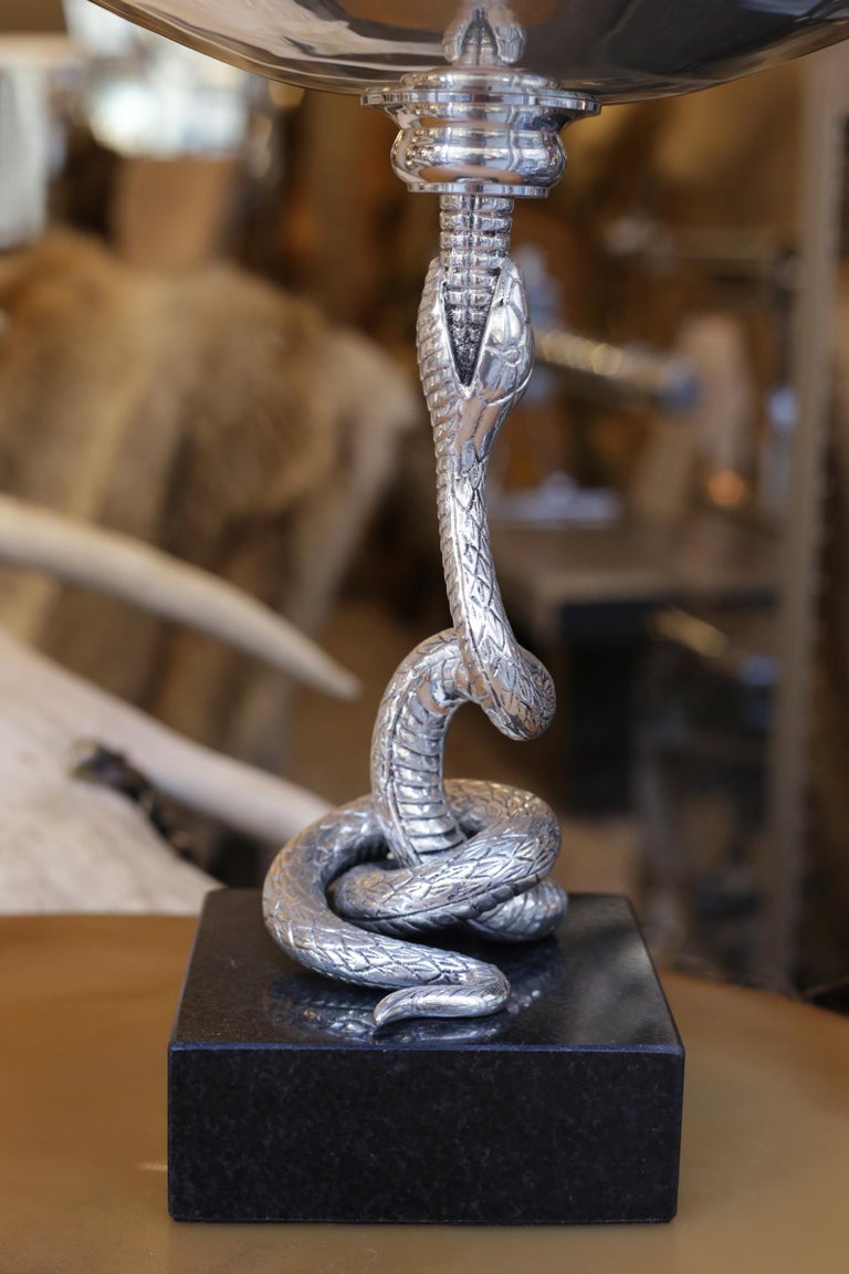 Snake Bowl Antique SilverPlated For Sale at 1stdibs