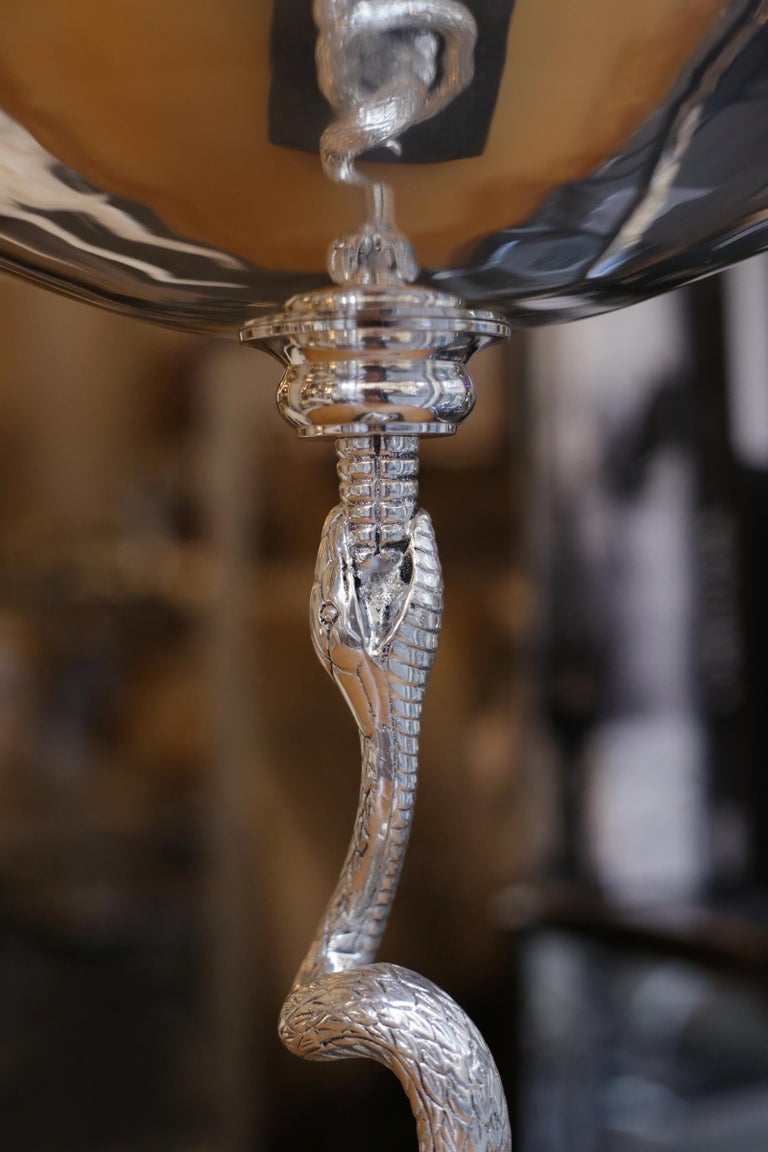 Snake Bowl Antique SilverPlated For Sale at 1stdibs