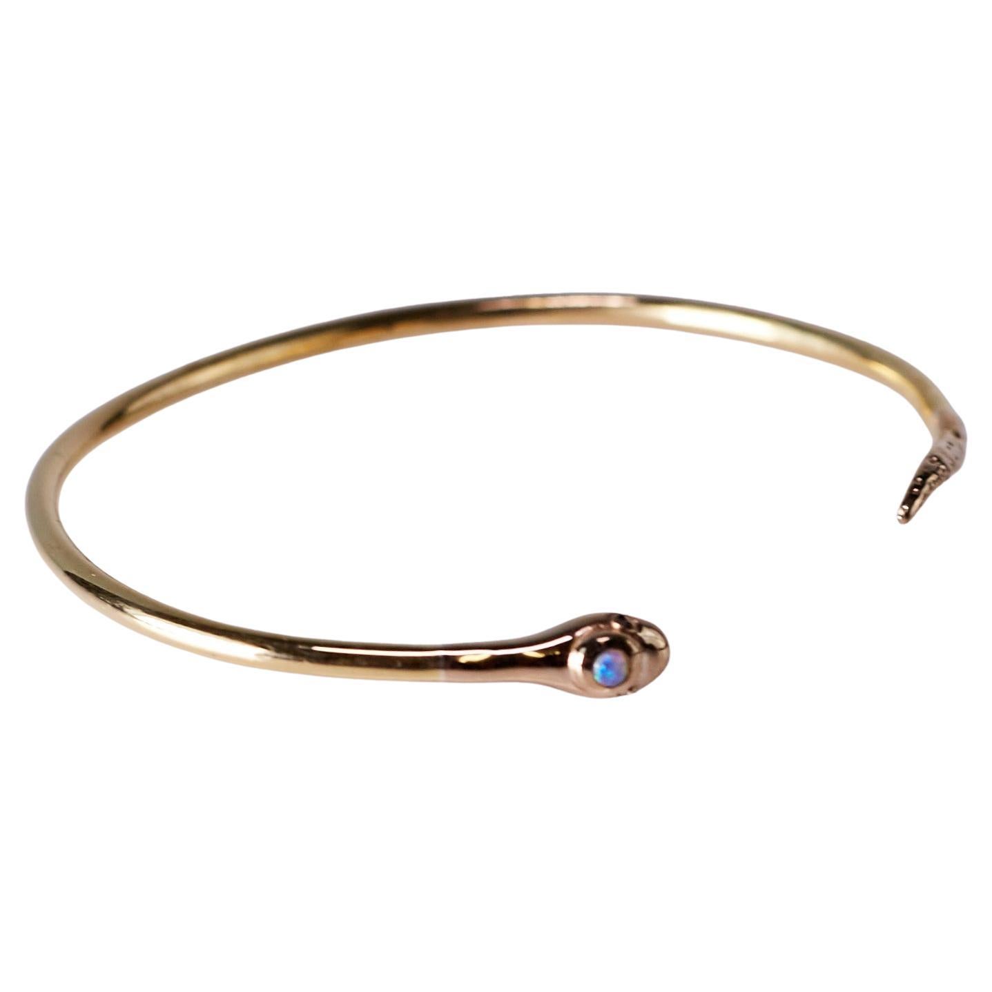 Snake Bracelet Opal Black Diamond