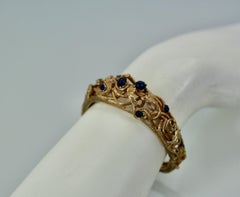 Snake Bracelet w/ Lapis 14K
