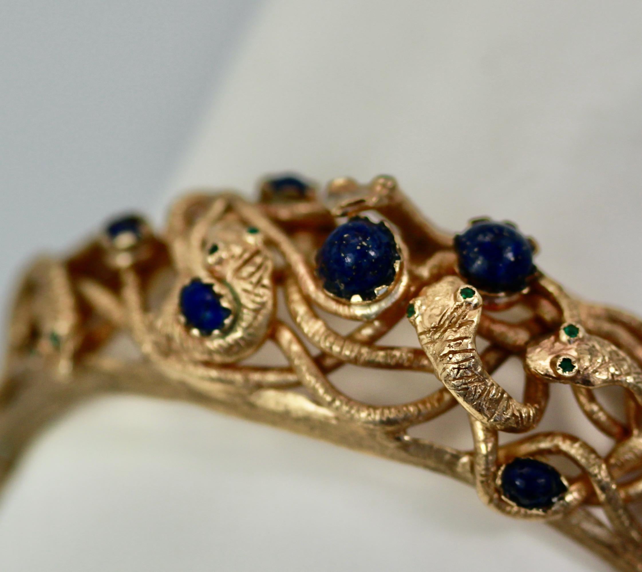 gold snake bracelet