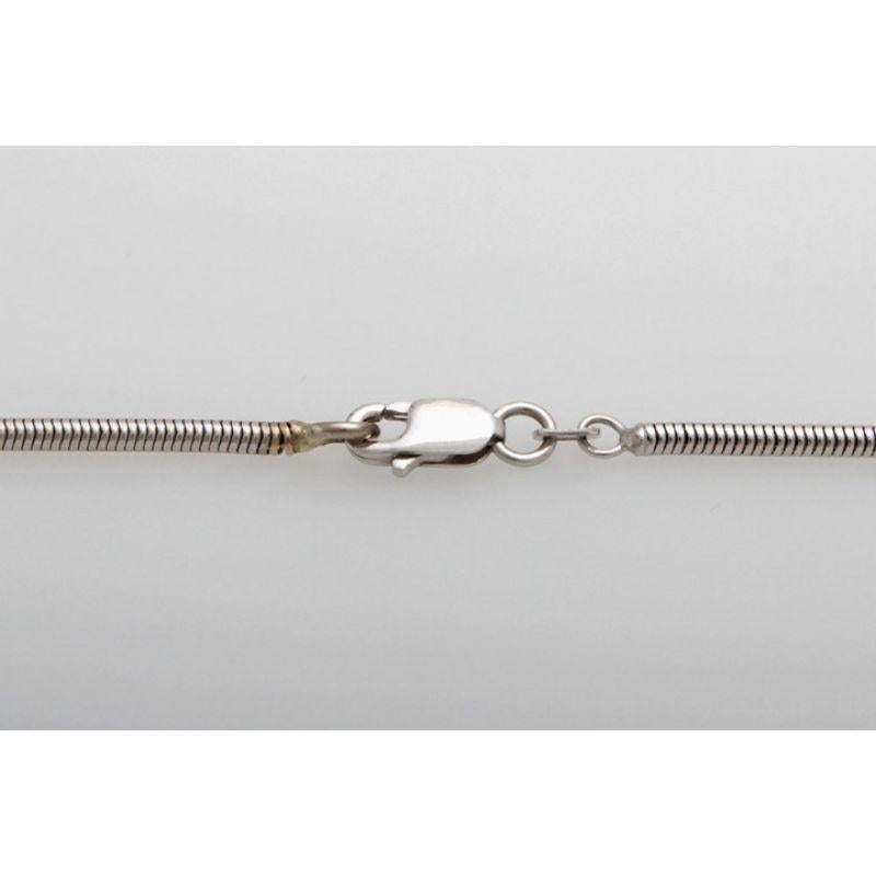 Snake Chain, Esp. with 5 White Beryls 'Goshenite' Total Approx. 38 Cts. Framed In Excellent Condition For Sale In Stuttgart, BW