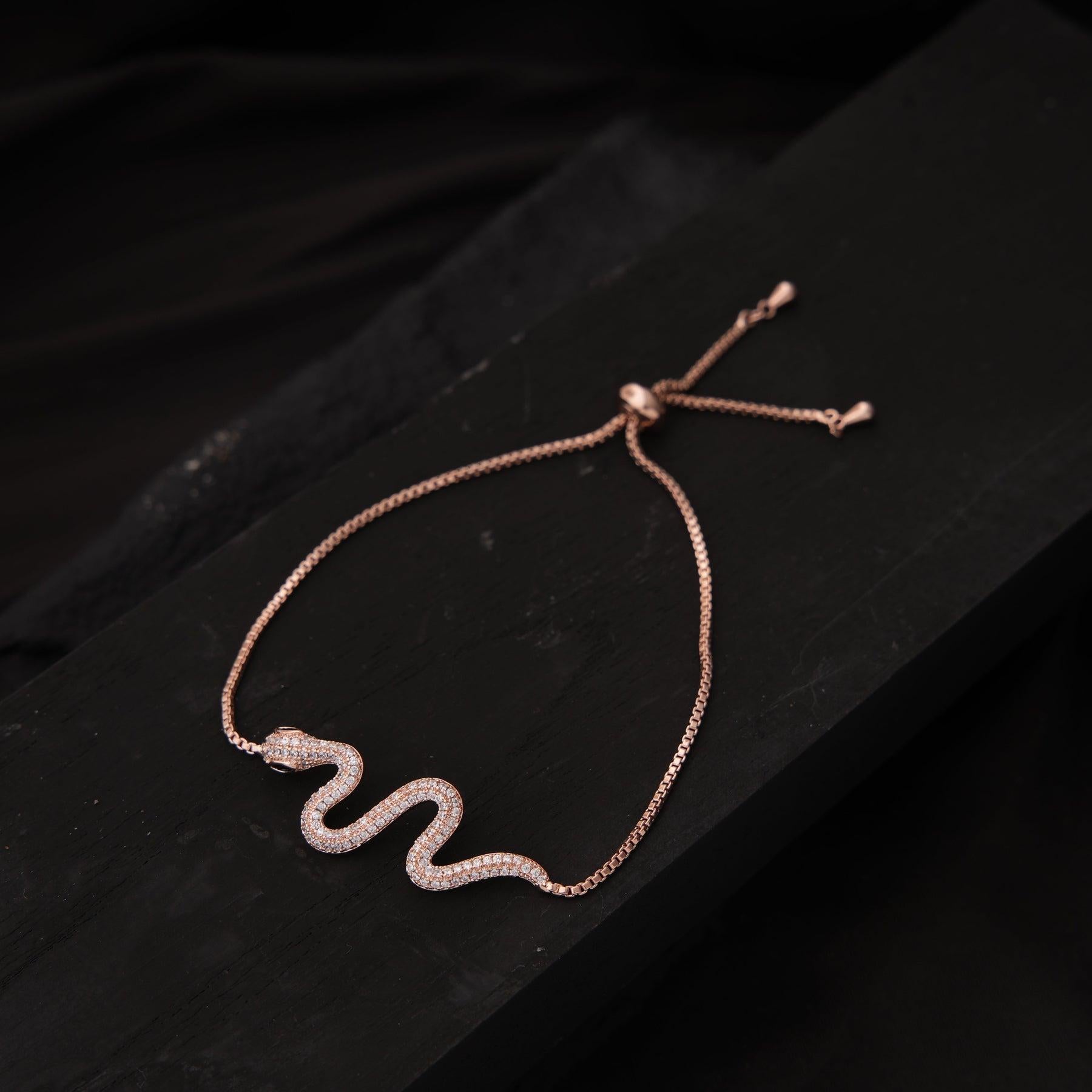 Cadena de serpiente Moissanite mujer  pulseras de plata 925 pulseras de cadena para mujer en Nuevo estado para la venta en Chicago, IL