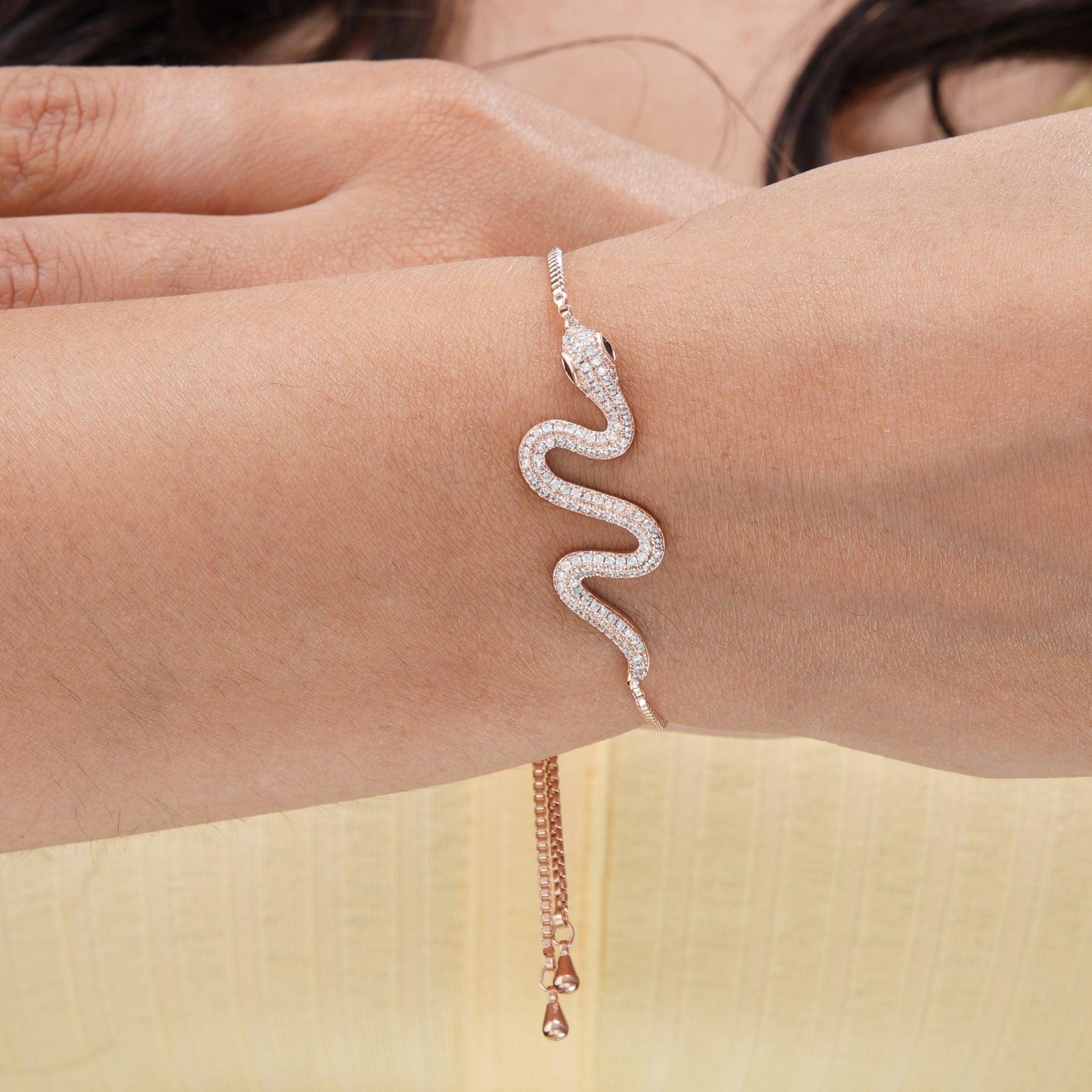Femenino o masculino Cadena de serpiente Moissanite mujer  pulseras de plata 925 pulseras de cadena para mujer en venta