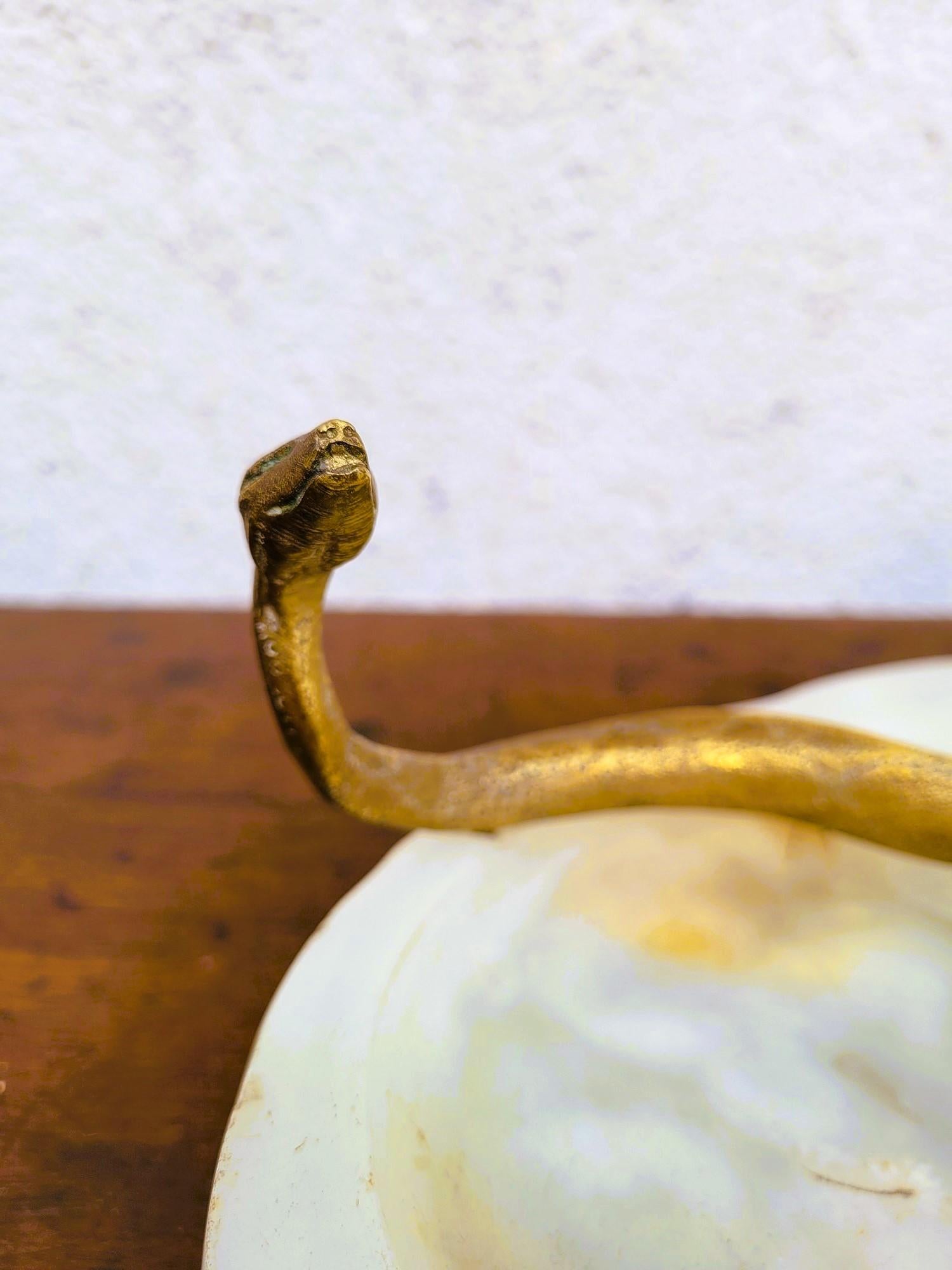 Incantatore di serpenti, nello stile di Preiss, Bronzo, Art Déco, XX secolo in vendita 1
