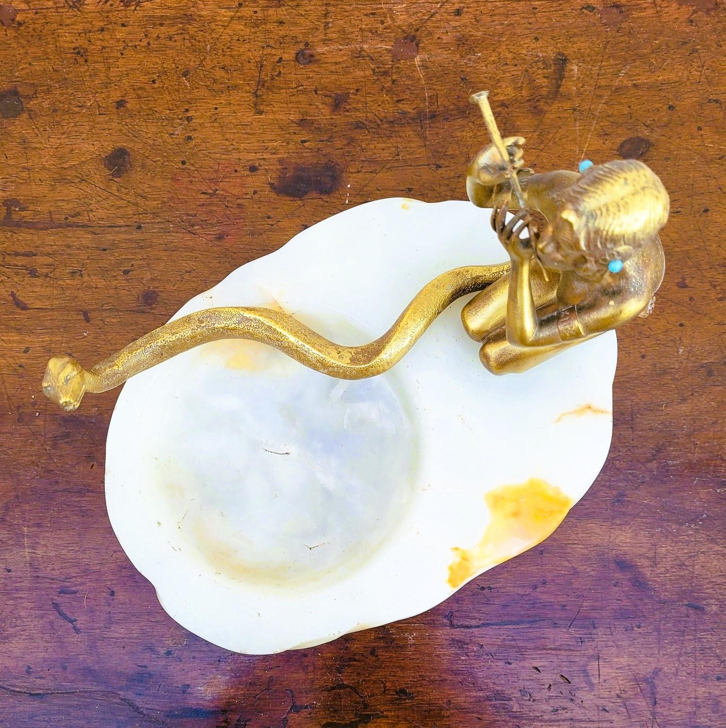 Incantatore di serpenti, nello stile di Preiss, Bronzo, Art Déco, XX secolo in vendita 2