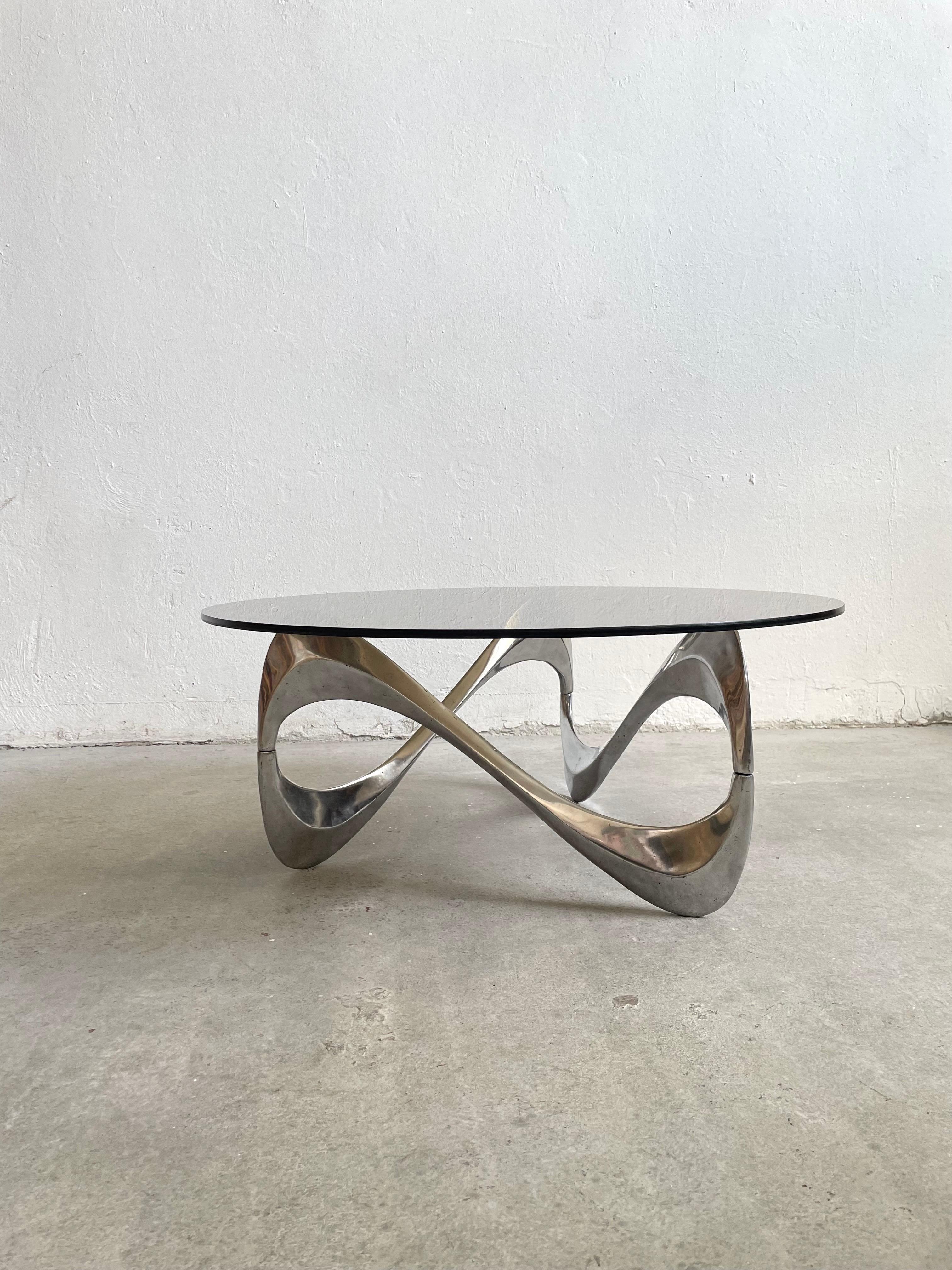 Hand-Crafted Snake Coffee by Knut Hesterberg for Ronald Schmitt, Germany 1970's For Sale