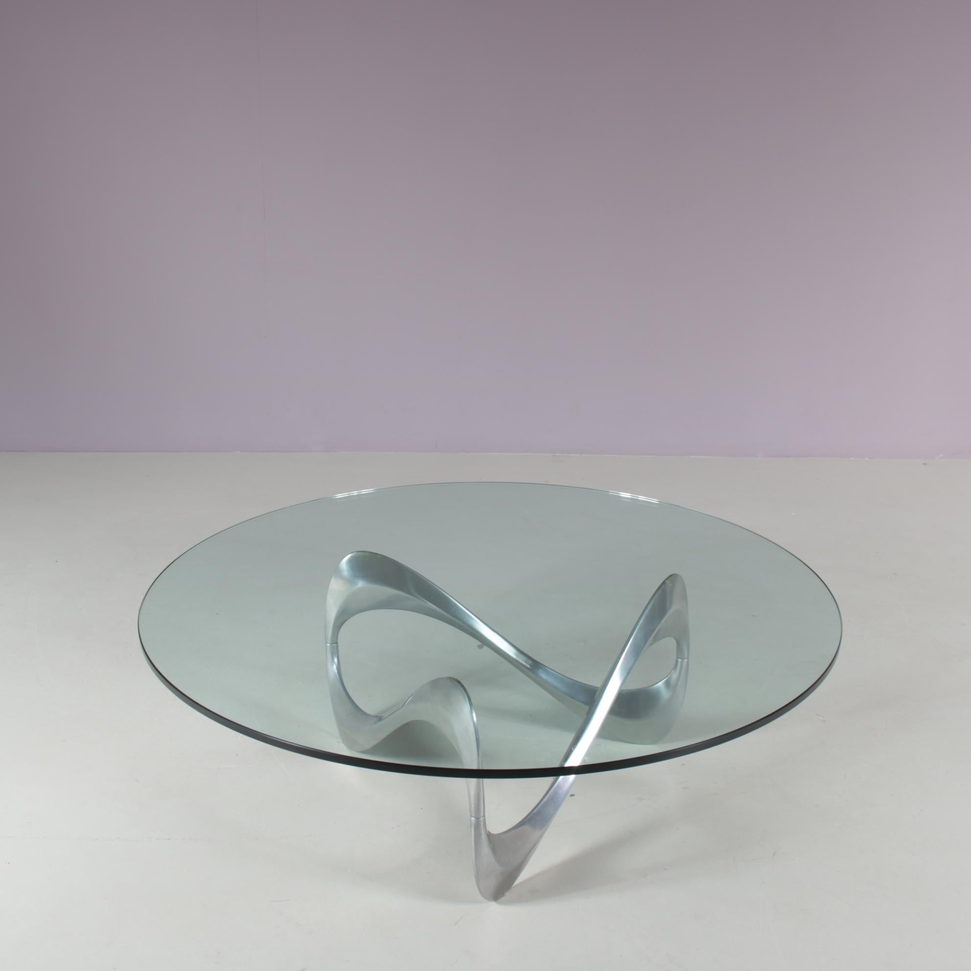 Table basse serpent de Knut Hesterberg pour Ronald Schmidt, Allemagne, 1970 Bon état - En vente à Wilnis, UT