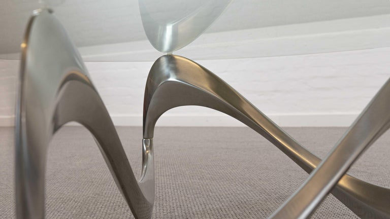 Snake Coffee Table by Knut Hesterberg for Ronald Schmitt For Sale 4