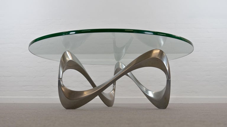 Mid-Century Modern Snake Coffee Table by Knut Hesterberg for Ronald Schmitt For Sale